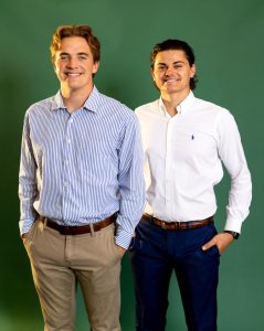 Co-founders of Quickie, William Tregenza (left) and Matthew Menno (right).