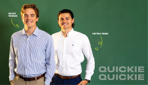 Quickie co-founders William Tregenza and Matthew Menno.