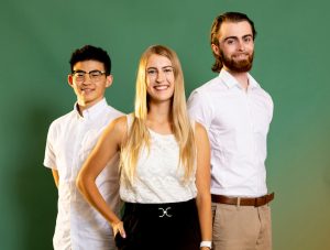 Ryde Carpool co-founders (left to right): Josh Wong, Emily Gavrilenko and Johnny Morris. Photo by Ruby Wallau.